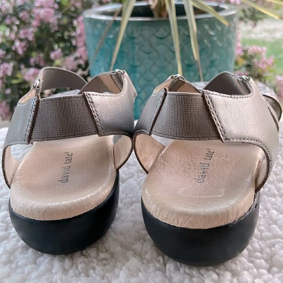 David Tate Leather Open Toe Casual Slingback - Picture 6 of 14